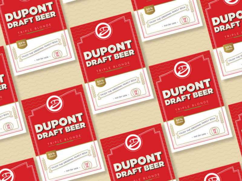 Dupont Draft Beer Logo Design