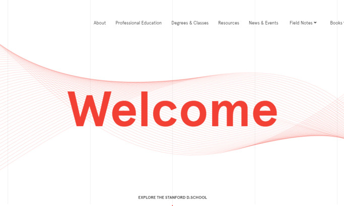 Stanford D-School Clean Homepage
