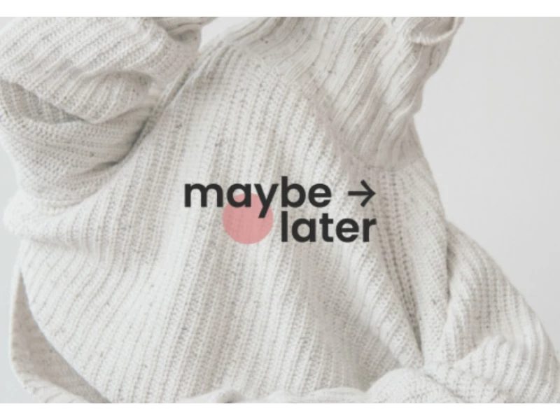 maybe later Logo Design