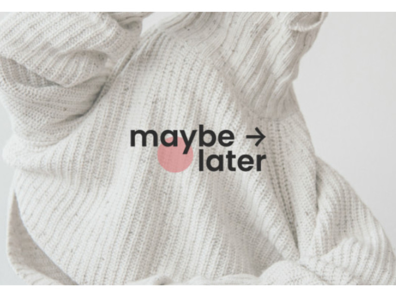 maybe later Logo Design