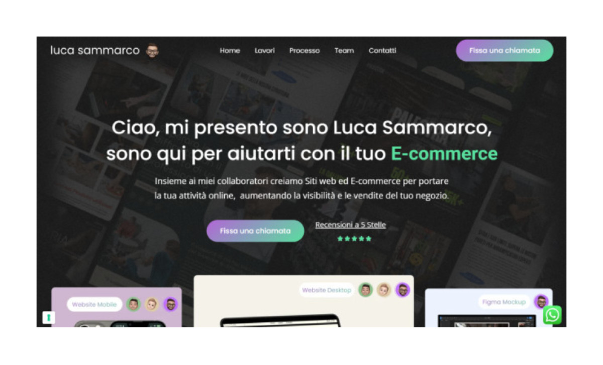 Luca Sammarco Website Design