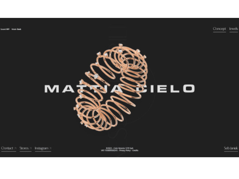 Mattia Cielo Website Design