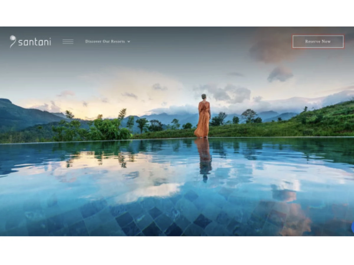 Santani Website Design