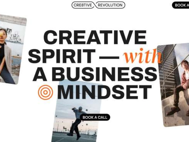 CRE8TIVE REVOLUTIONS Website Design