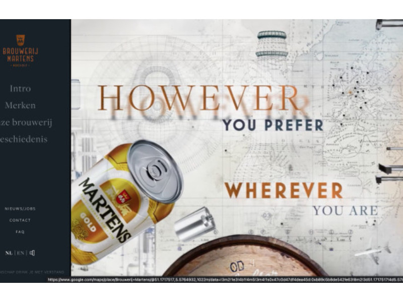 Martens Brewery Website Design