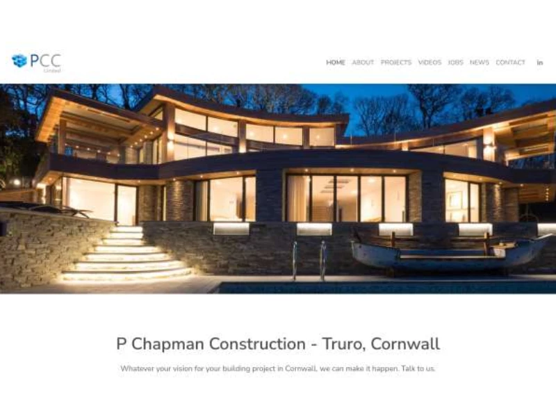 P Chapman Construction Website Design