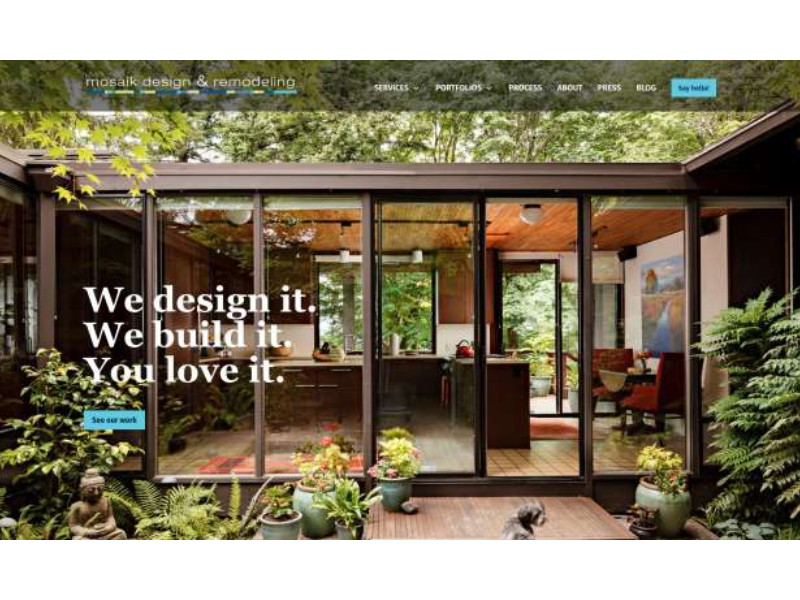 Mosaik Design & Remodeling Website Design