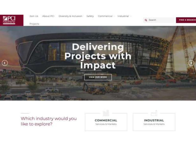 Performance Contracting Group Website Design