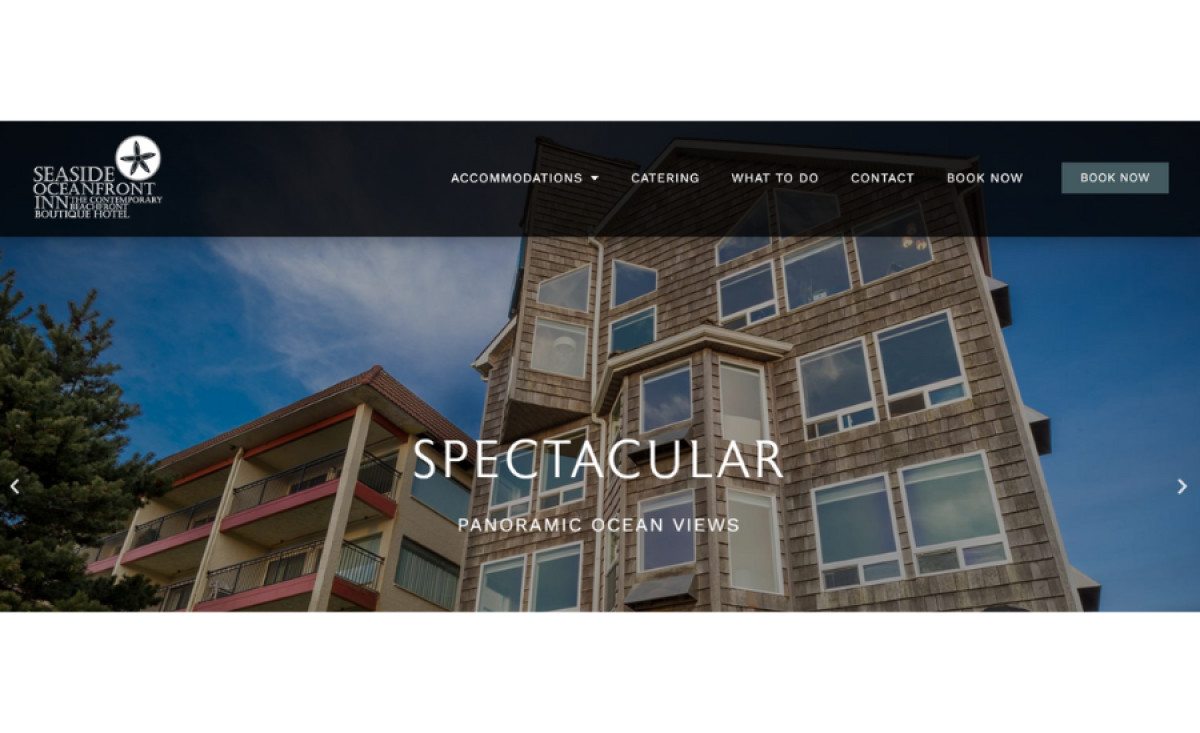 Seaside Oceanfront Inn Website Design