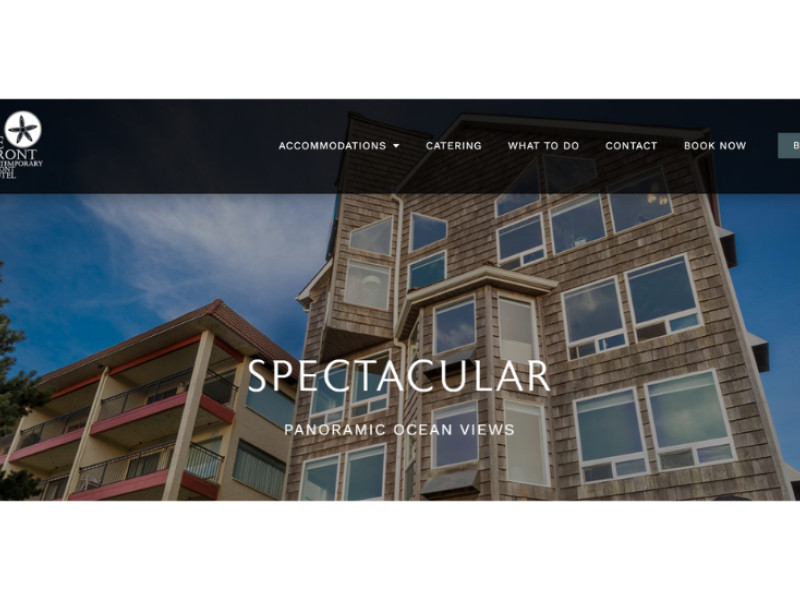 Seaside Oceanfront Inn Website Design