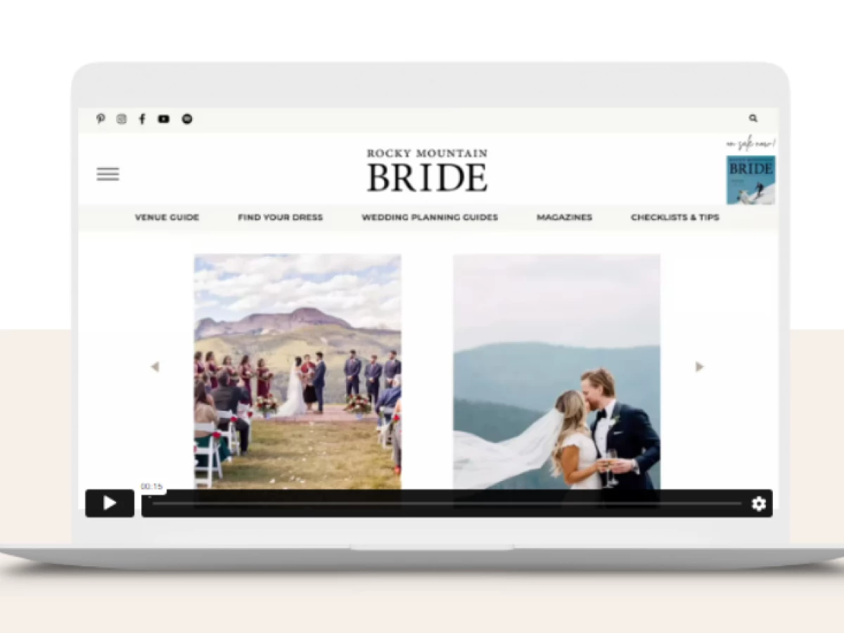 Rocky Mountain BRIDE Website Design