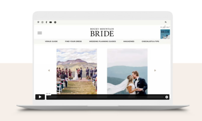 Rocky Mountain BRIDE Website Design