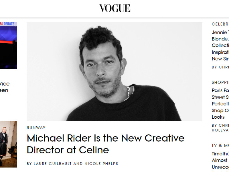 Vogue Website Design