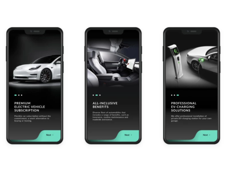 STEER EV Subscription App Design