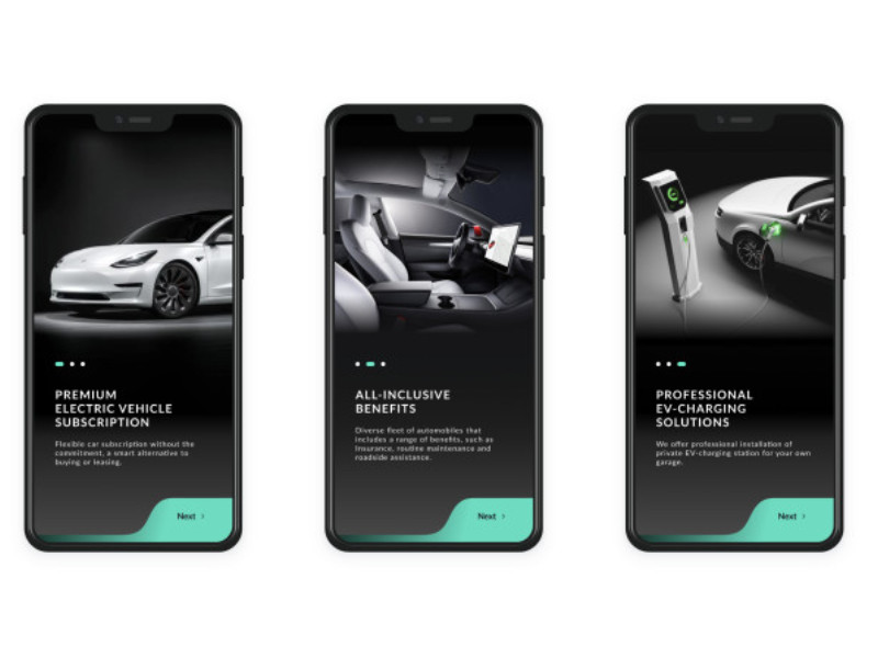 STEER EV Subscription App Design
