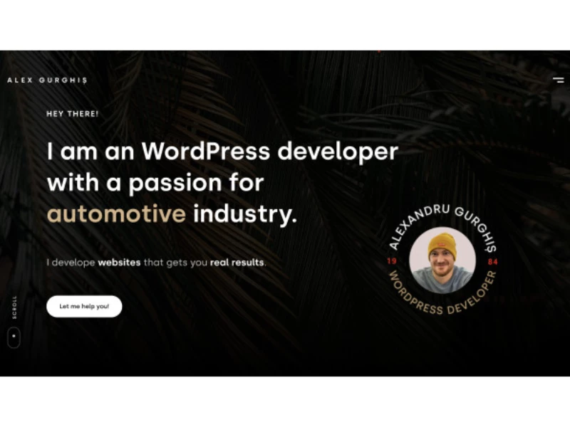 Alex Gurghis Website Design