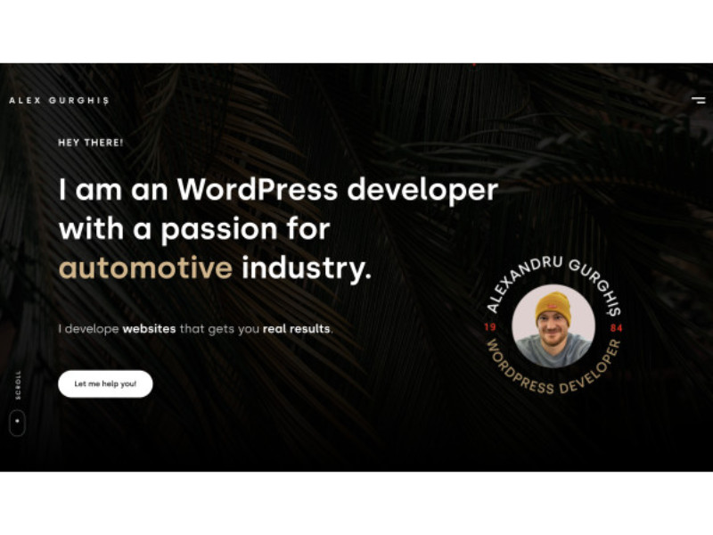 Alex Gurghis Website Design