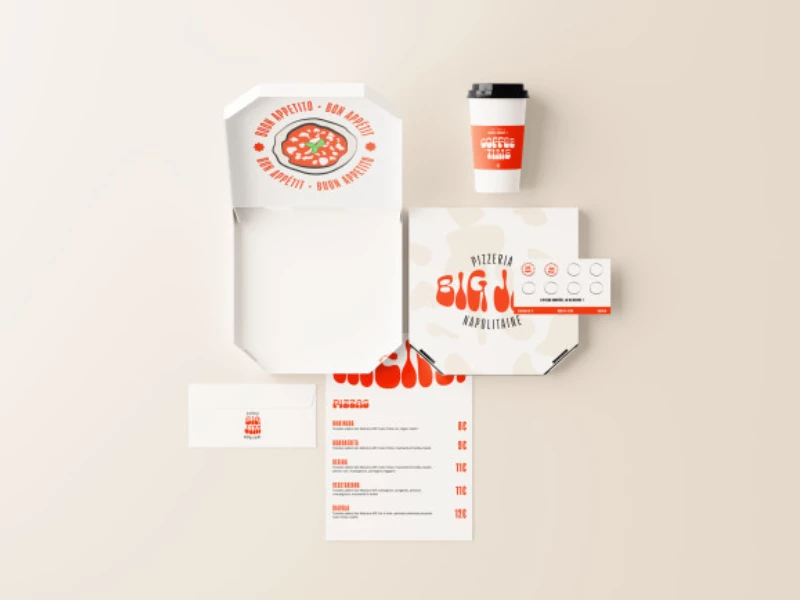 Big Jim Pizza Packaging Design