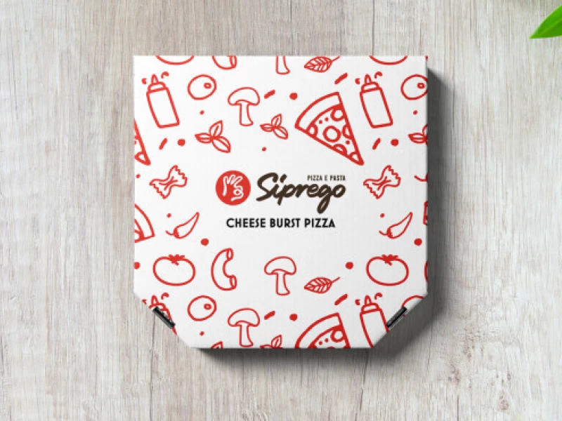Siprego: Pizza E Pasta Packaging Design