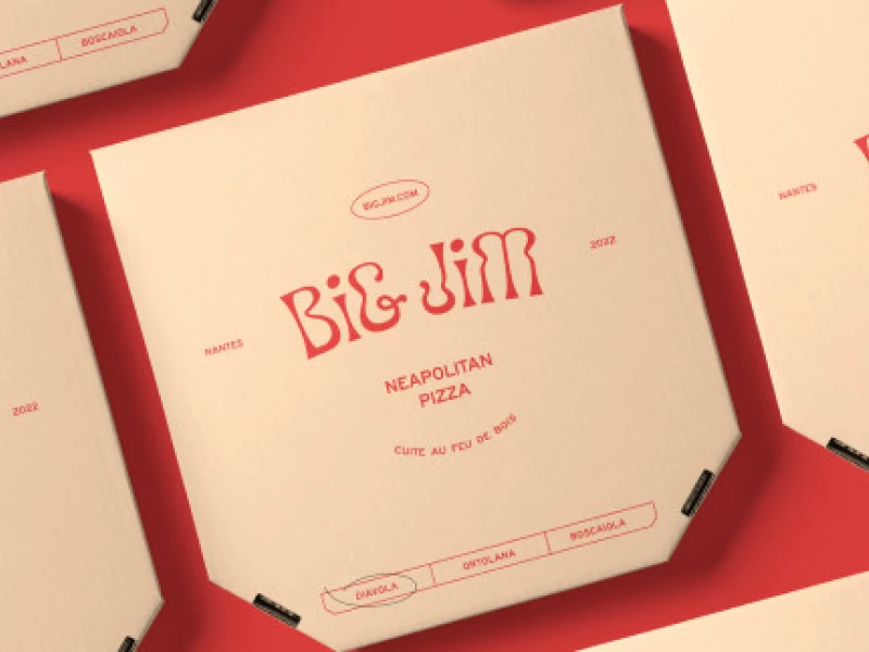 Big Jim Neapolitan Pizza Packaging Design