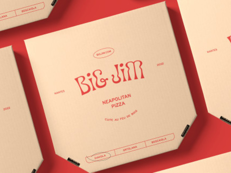 Big Jim Neapolitan Pizza Packaging Design