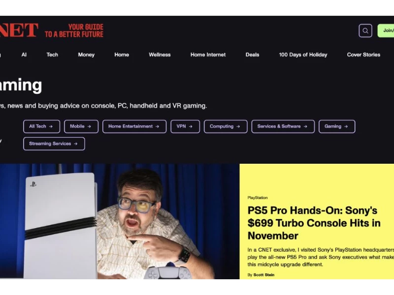 CNET Great Website Design