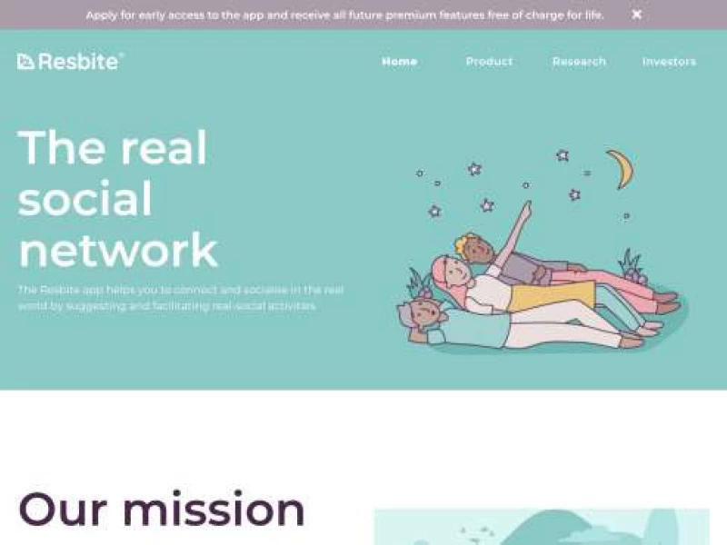 Resbite Website Design