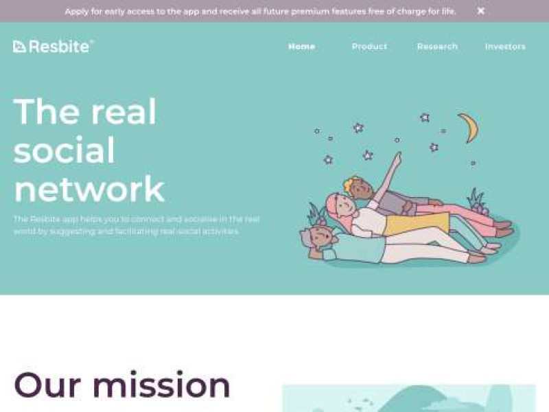 Resbite Website Design