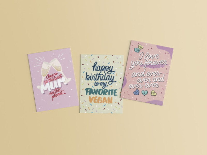 Birthday Card Print Design