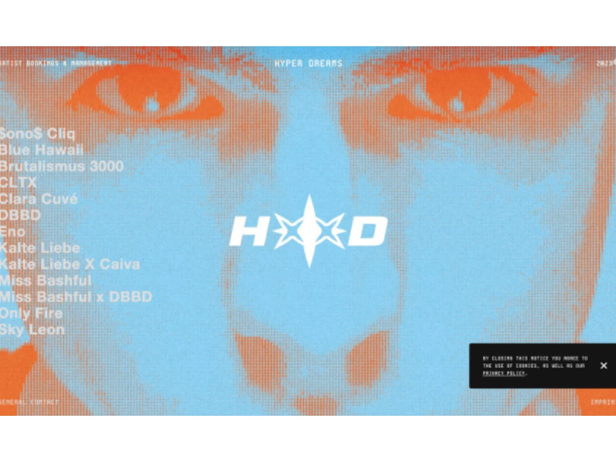 HYPER DREAMS Website Design