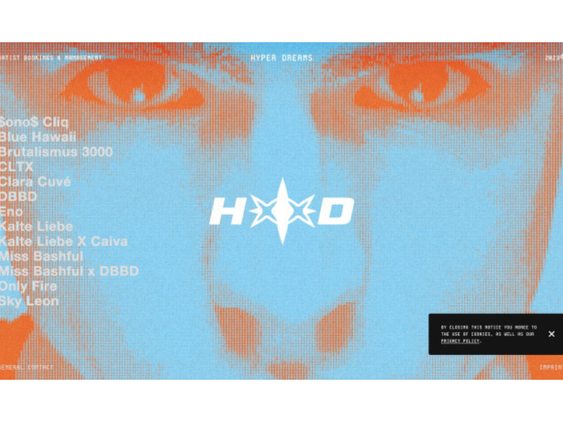 HYPER DREAMS Website Design