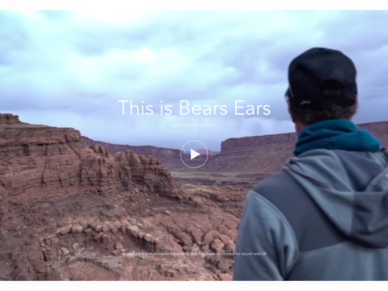 Patagonia This is Bears Ears Website Design