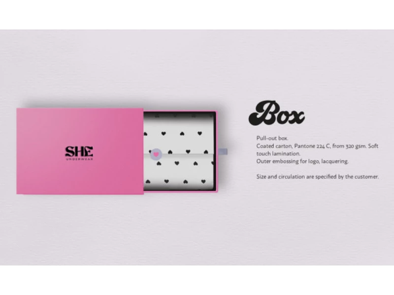 SHE underwear Packaging Design