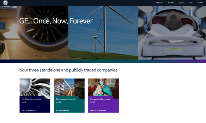 GE Website Design