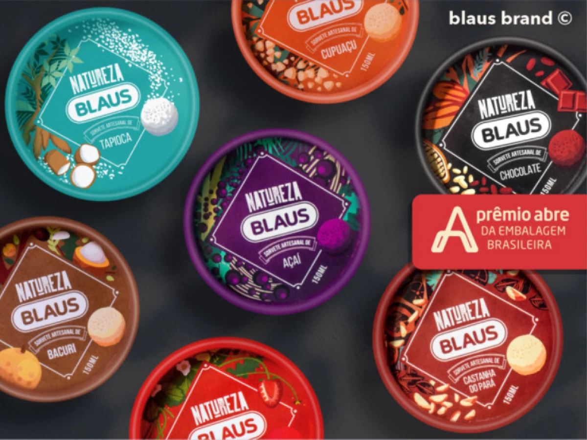 Blaus Ice Cream Packaging Design