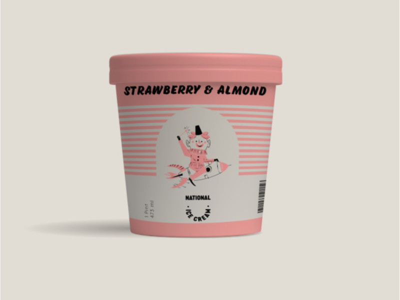 National Ice Cream Packaging Design