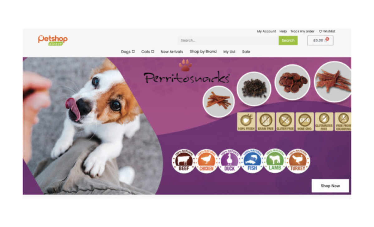 Petshop Direct Website Design