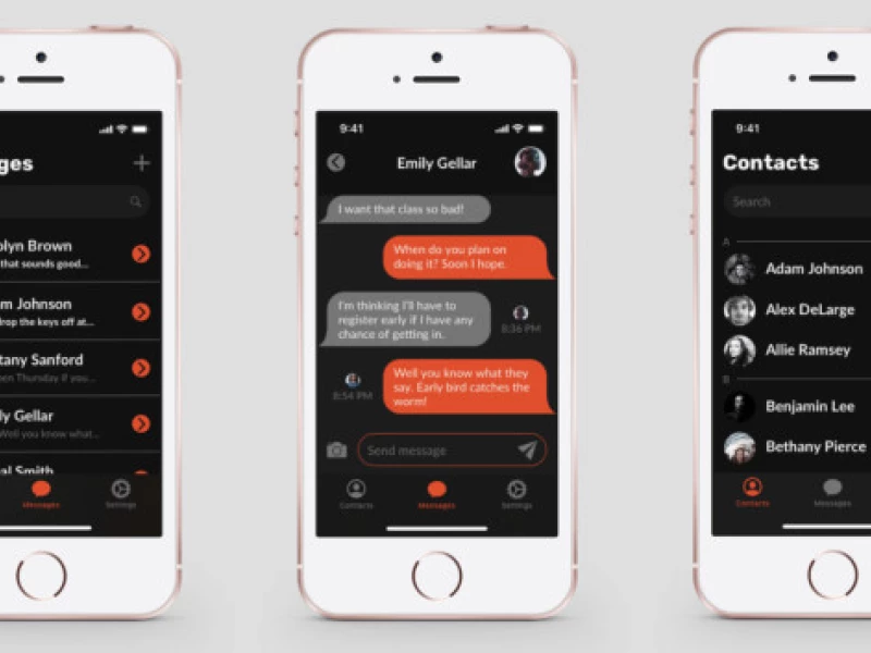 Messenger Mobile App Design