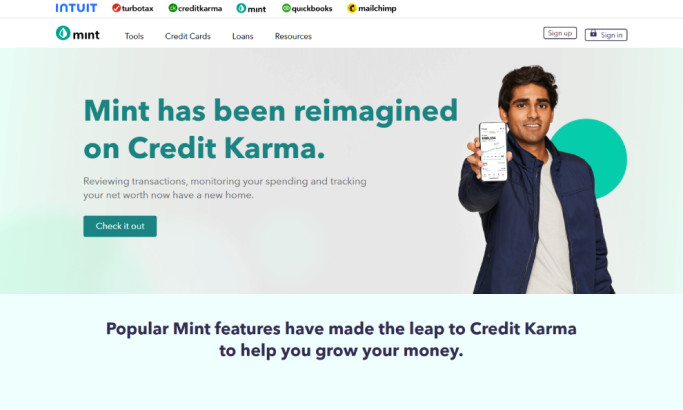 Mint Website Design