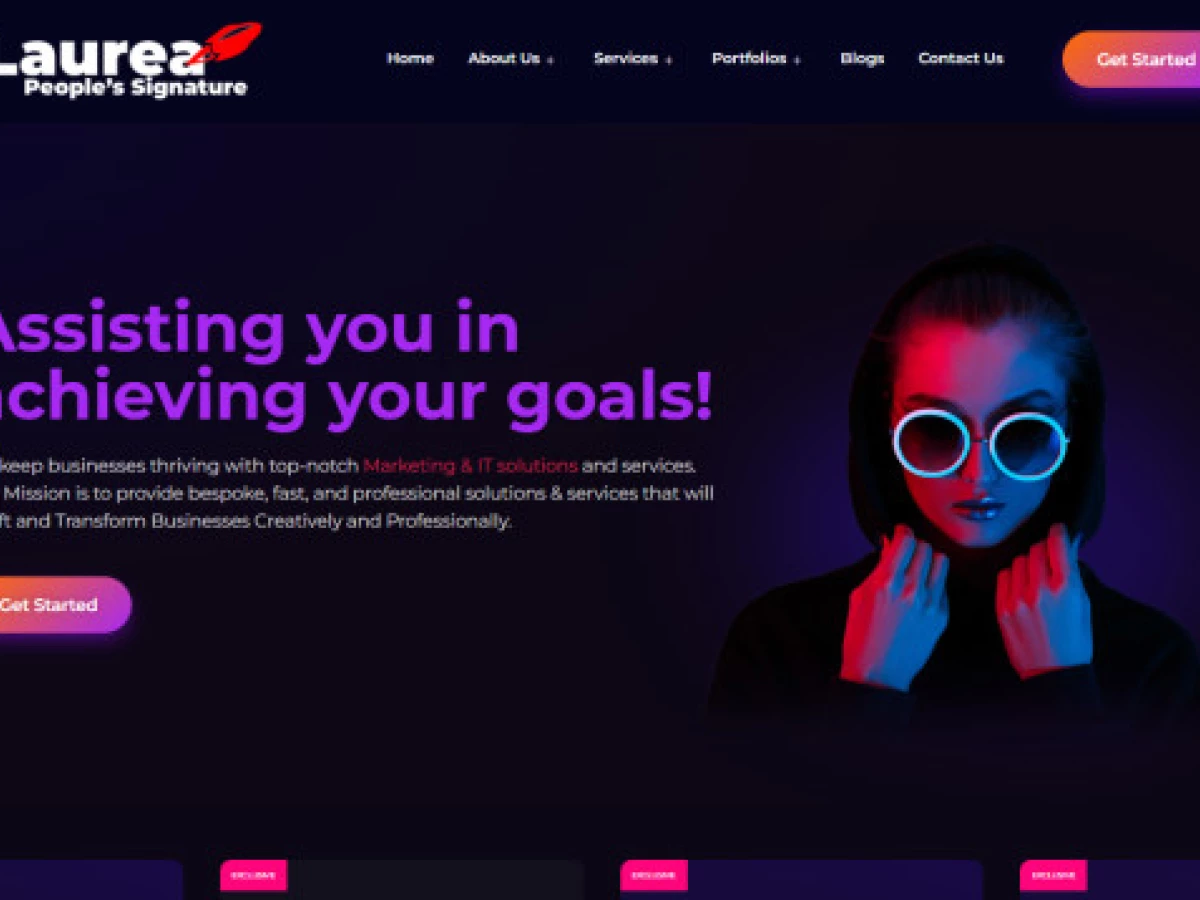 Laurea People's Signature Website Design