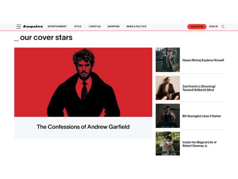 Esquire Website Design
