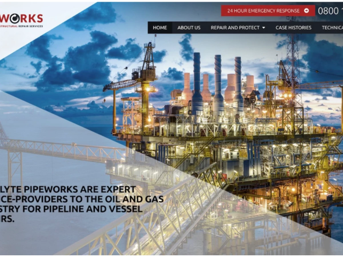 Metalyte Pipeworks Website Design