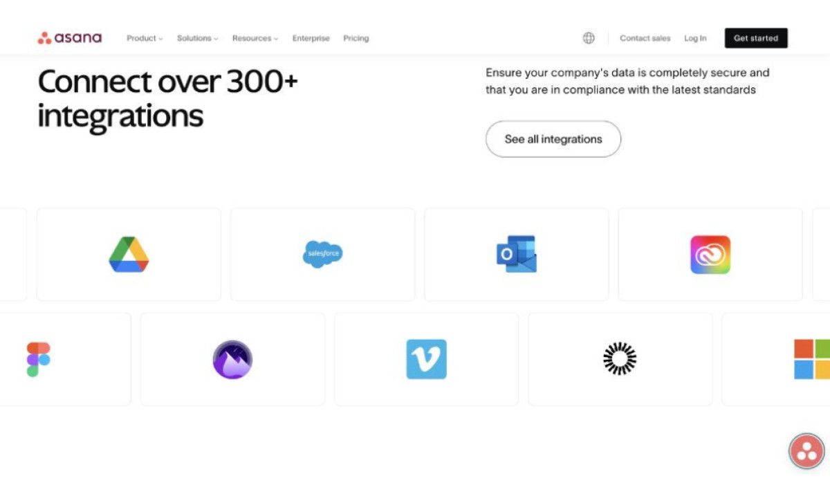 Asana's Interactive and Animated Elements