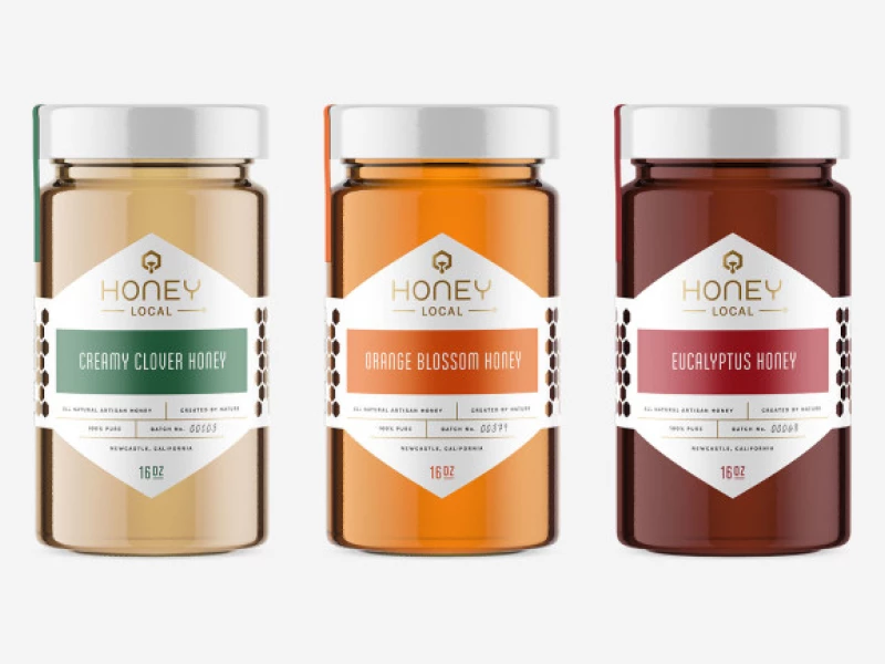 All Natural Artisan Honey Packaging Design