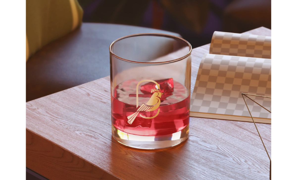 Bar Cardinale at Severin Hotel Logo Design Strategic Negative Space