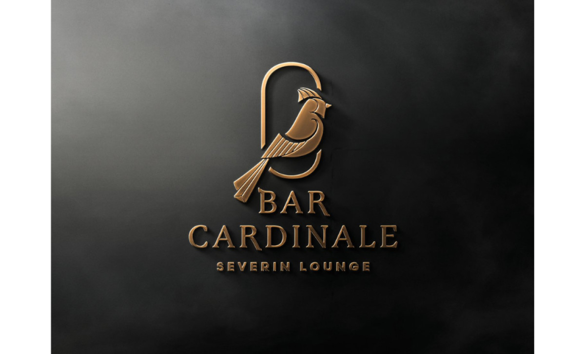 Bar Cardinale at Severin Hotel Logo Design Typography and Frame