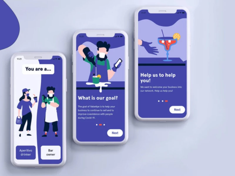 Vabe Ape App Design