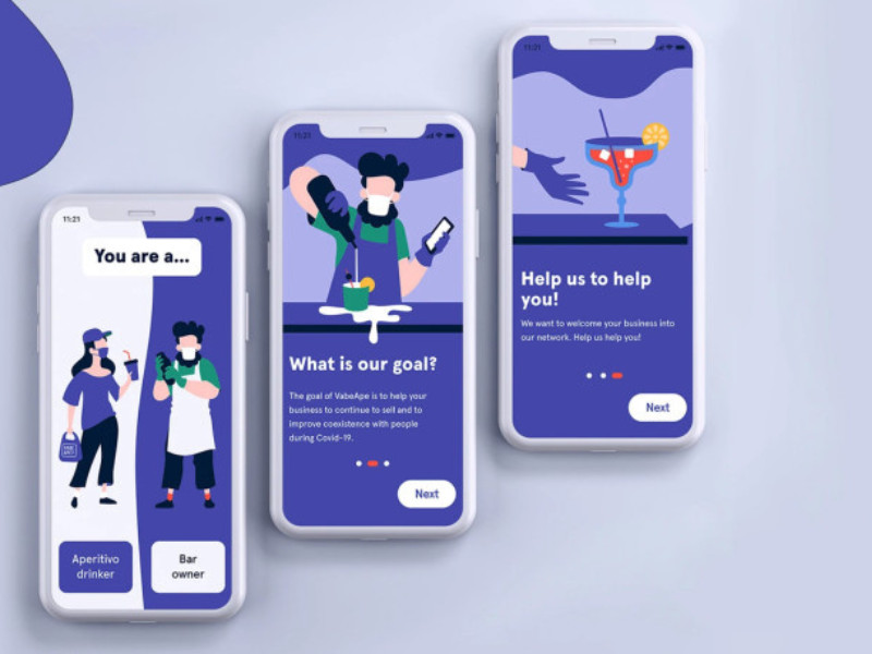 Vabe Ape App Design