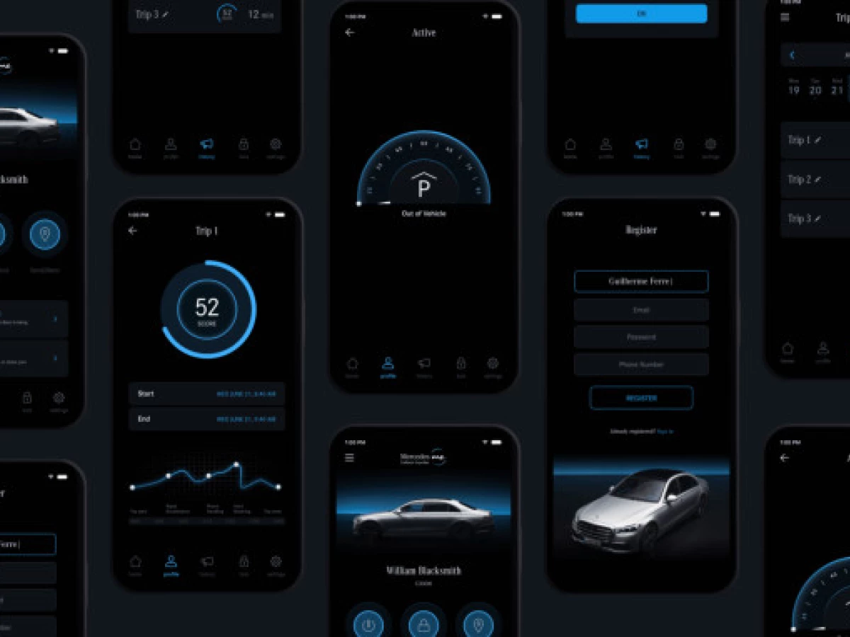 Mercedes Benz App Design