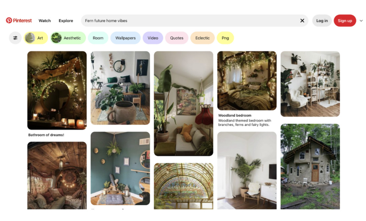Pinterest Website Grid-Style Design